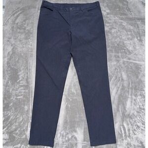 Canali Chino Pants Mens 38x33 IT 56 Navy Stretch Regular Fit Made in Italy
